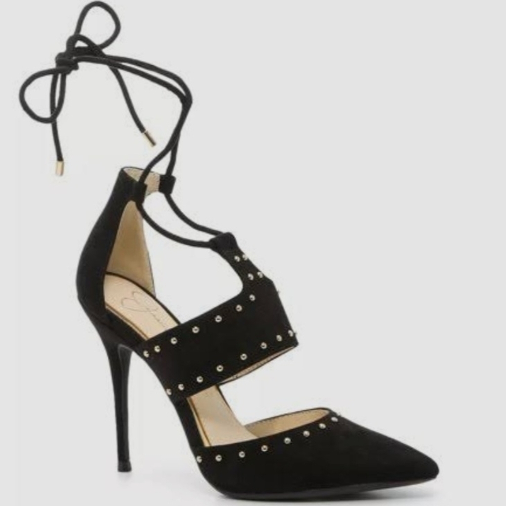 Jessica Simpson Black Studded Heels